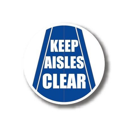 Ergomat 17in CIRCLE SIGNS - Keep Aisles Clear DSV-SIGN 289 #6067 -UEN